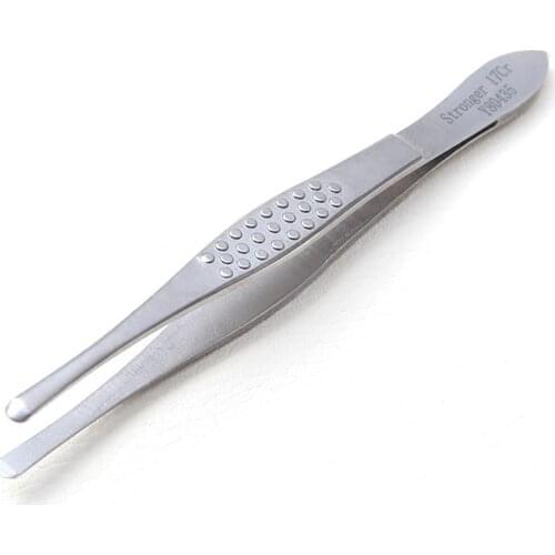 Eyelash tweezers ophthalmology inverted eyelashes 9cm round head 1.5 platform tweezers trim eyebrow clip tattoo