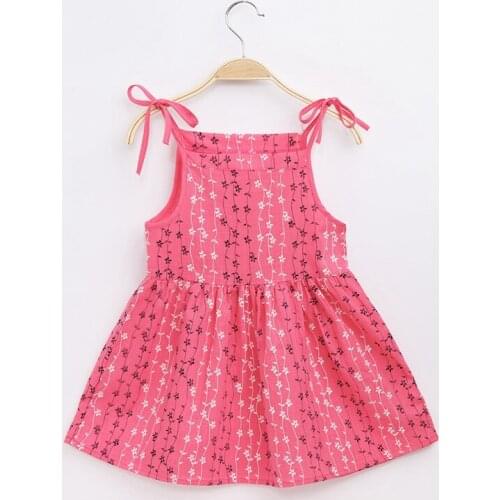 Toddler Baby Girls Dresses Summer Girl Princess Dress 1-7Y Casual Kids Clothing Floral Childrens Birthday Clothes