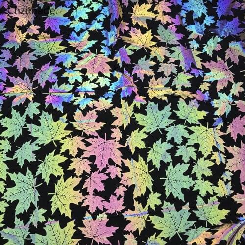 45x150cm Rainbow Night Iridescence Reflective Handmade Fabric Nylon Taffeta Fabric for Bag Pillow DIY Sewing Crafts