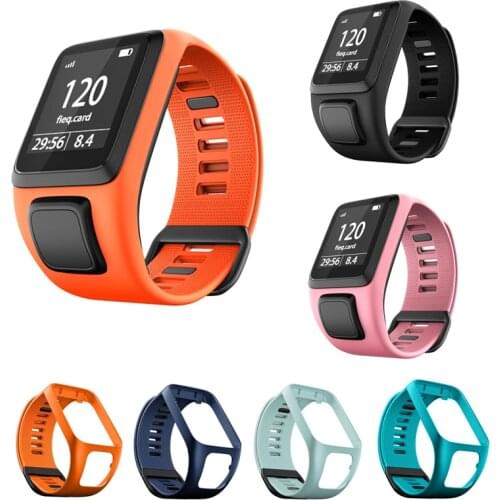 Hot Silicone Replacement Wristband Watch Band Strap For TomTom Runner 2 3 Spark 3 GPS Sport Watch Tom 2 3 Series Soft Smart Band