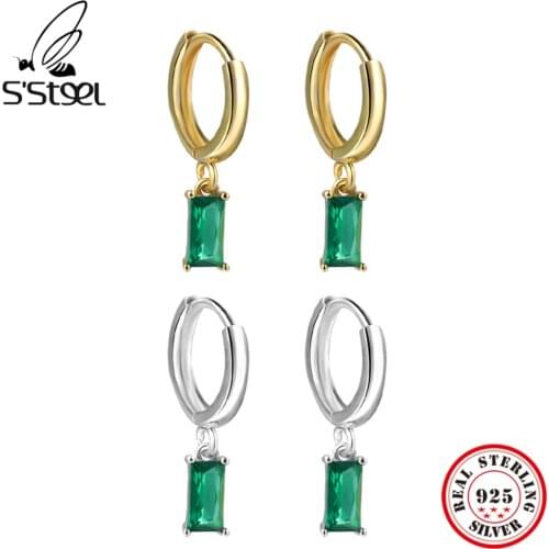 SSTEEL French Luxury Indifference Simple Temperament 925 Sterling Silver Drop Earrings For Women Minimalist Designer Jewelry