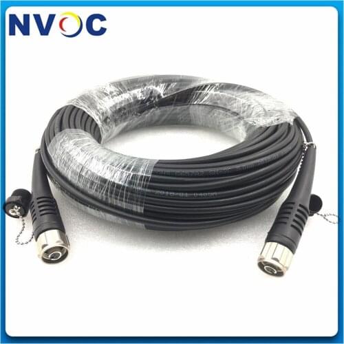 4C ODC to ODC Female/Male Outdoor Waterproof 4Fibers ODC Socket/Plug Round/Square 300M TPU/LSZH Fiber Optic Patch Cord Cable