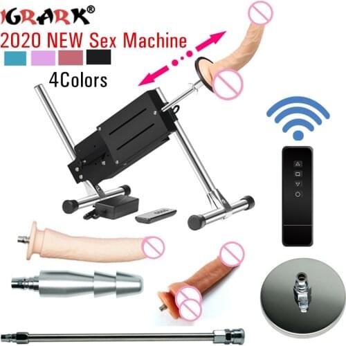2021 Upgrade 70W Sex Machine Wireless Remote Control Vibrators Sex Toys for Women Men Love Machine With Free Big Dildo Handbag