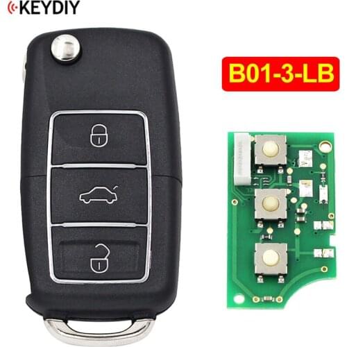 B01-3-LB Universal 3 Button Remote Control Key Smart Car Key B-Series for KD900 KD900+ URG200 KD-X2 Mini KD B01-3-Luxury