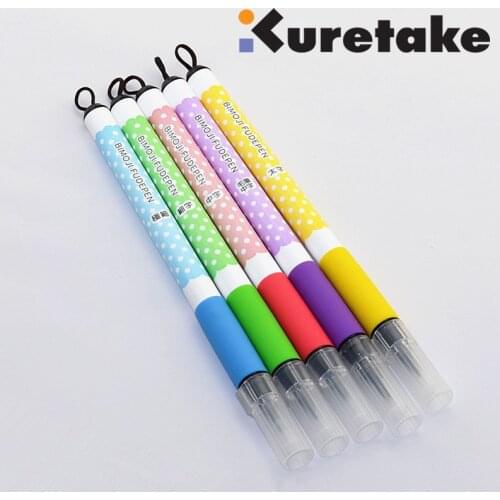 ZIG BIMOJI FUDE Pen Kuretake Brush Pen Colorful Japan