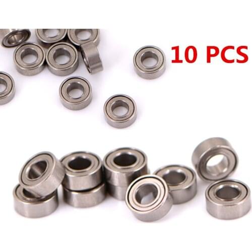 10 PCS MR63ZZ Practical Mini Steel Roller Bearings High Speed Seat Miniature Model Bearing Steel Shafts 3*6*2.5mm