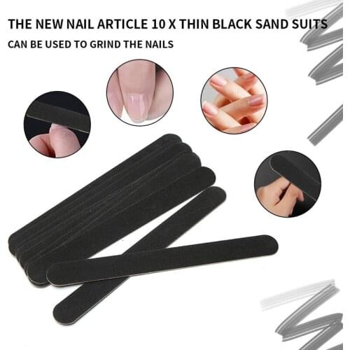 100PCS Replacement Nail File Nail Sanding Buffer Strips Polishing Manicure Tools