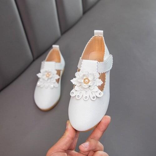 2020 New Princess Autumn Flower Shoes Baby Girls Big Kids Dresses Leather Shoes Children Party Shoes 1 2 3 4 5 6 7 8 9 10 11 12