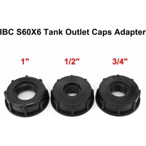 3 Size IBC Adapter Tank Connection Threaded Cap 1/2 "3/4" 1 " Tank Connection Garden Watering Equipment Replacement Parts