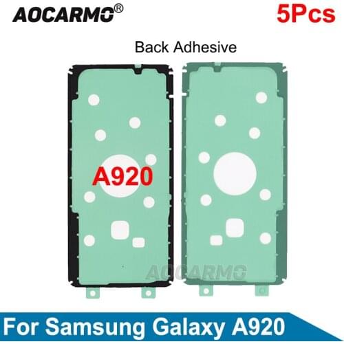 Aocarmo 5Pcs/Lot For Samsung Galaxy A920 Back Cover Adhesive Sticker Glue Replacement Parts