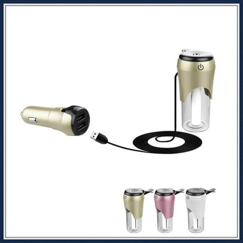 Haina Car charger Humidifier Mini Air Purifier Aroma Diffuser Air Freshener Aromatherapy Mist Maker Fast USB Car Charger