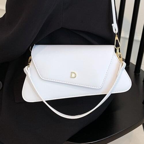White Brand Shoulder Bags for Women Small Flap Crossbody Bag Luxury Leather Messenger Bag 2021 Ladies Trendy Design Handbags Sac