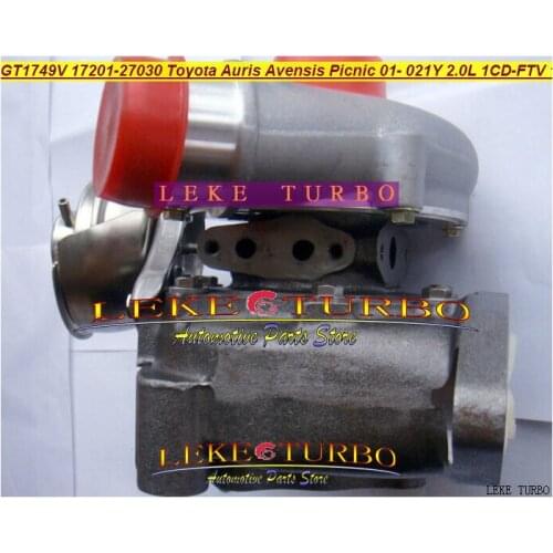 Free Ship GT1749V 17201-27030 721164-0003 721164 17201 27030 Turbo For TOYOTA Auris Picnic Previa RAV4 D4D 01- 1CD-FTV 021Y 2.0L