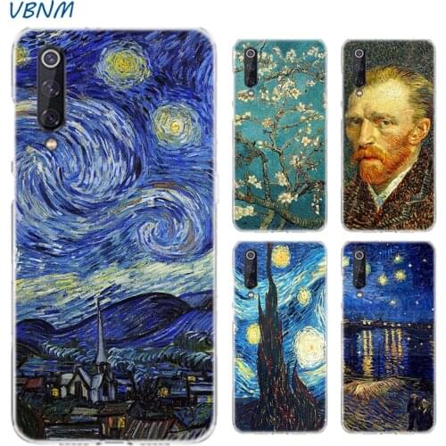 Van Gogh Art Starry Sky Case For Xiaomi MI Poco X3 NFC M3 Note 11 10 9 8 lite A3 S2 5X 6X CC9 CC9E 9SE 8SE 9T F1 Cover