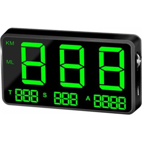 Digital Car GPS Speedometer Hud Display With Overspeed Alarm Driving Time Digital Car Clock Odometer Local Time Altitude Parts