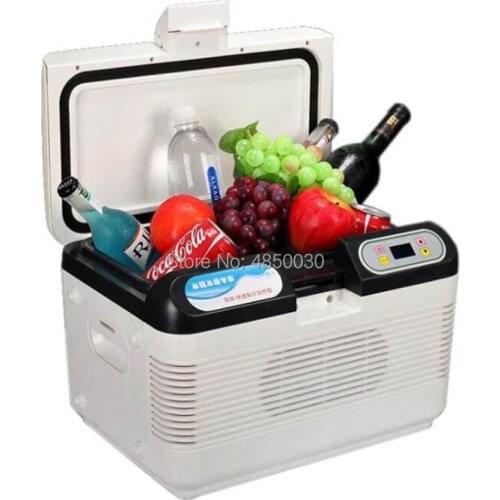 DC12-24V/AC220V Car Refrigerator Freeze heating 12L Fridge Compressor for Car Home Picnic Refrigeration heating 0~65 Degrees