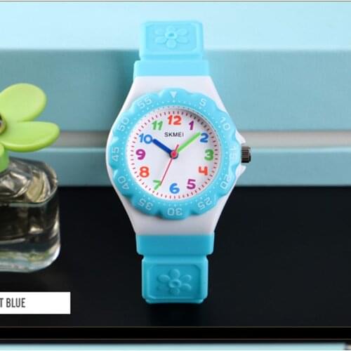 Quartz Kids Watch Waterproof Boys Watches Multi-color Red Green Blue Black Wristwatch For Children Girls Clock SKMEI