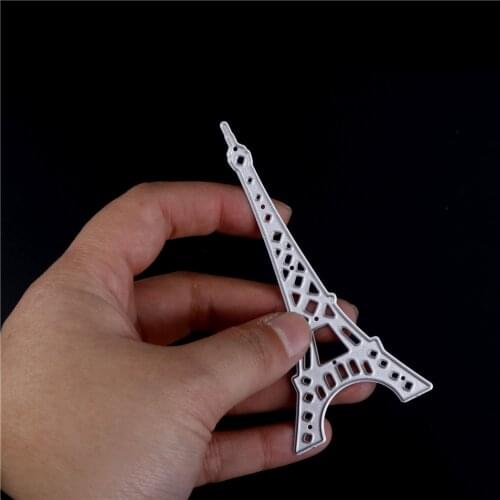 Paris Tower metal crafts cutting die DIY paper card DIY scrapbook decoration mold album embossed crafts 10cm * 4.6cm