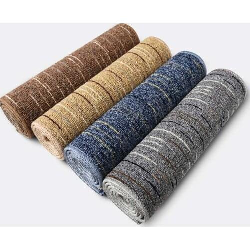 Kitchen Entrance Door Mat Protective Floor Mats Striped Thick Rug For Living Room Washable Anti-slip Carpet Home Decor 50*80cm