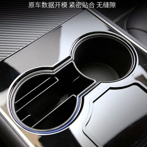 For Tesla Model 3 Cup Storage Slot Card Slot Mobile Phone Cigarette Storage Center Control Decorative Accessories