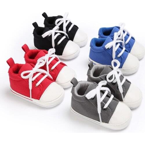 Focusnorm New Casual Toddler Newborn Baby Girl Soft Sole Crib Shoes First Walkers Anti-slip Pram Prewalker Sneakers0-18M