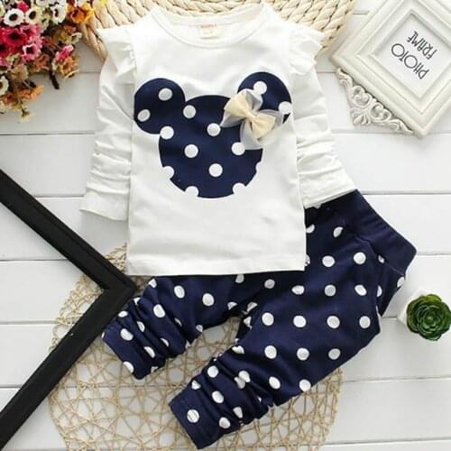 Baby Clothing Set 2PCS Girls Baby Cotton Cartoon Long Sleeve Set Pixar Shorts Unisex Cartoon Girls Fall Outfits Winter Clothes