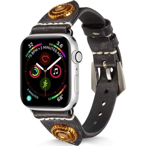 Retro Leather watch band strap for apple watch 1 2 3 4 5 iwatch watchbands 38mm 42mm 40mm 44mm