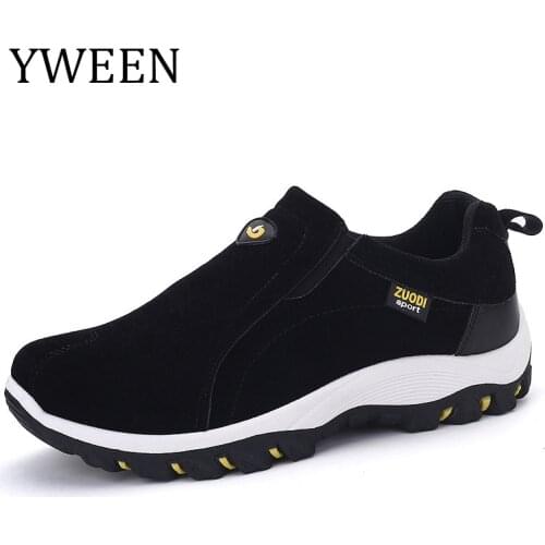 YWEEN Men Casual Shoes Autumn Breathable Walking Shoes Light Outdoor Running Climbing Shoes Men Hiking Sneakers Non-Slip Loafer