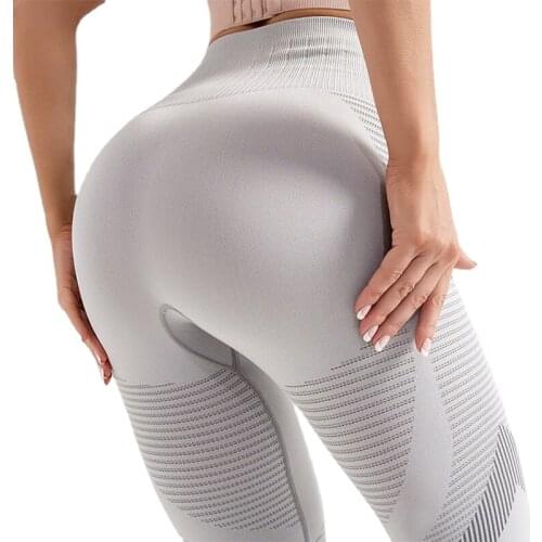 Leggings Sport Women Fitness Gym Pants High-Waist Mesh Yoga Pants Fast Dry Hollow Out Stretch Sweatpants Women Seamless Leggings