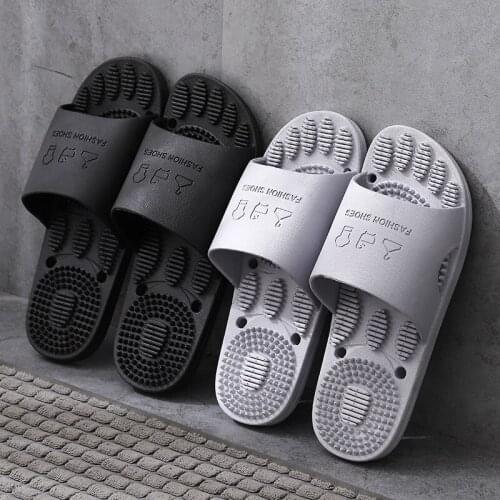 Massage slippers summer mens beach sandals comfortable ladies casual shoes fashion couple flip flops hot shoes in 2021