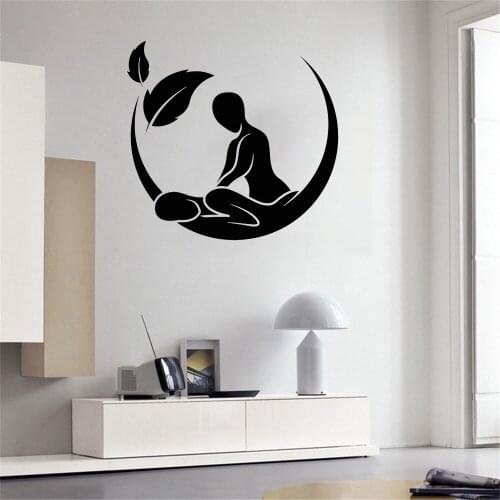 Massage Salon Spa Beauty Health Therapy Wall Decal Interior Decoration Door Window Vinyl Stickers Waterproof Art Wallpaper ov83