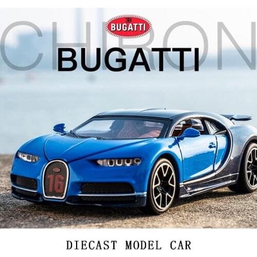 Nicce 1:32 Alloy Diecast Model Car Bugatti Chiron Diecasts & Toy Vehicles Pull Back Sound Light Toys Gifts For Children Kids