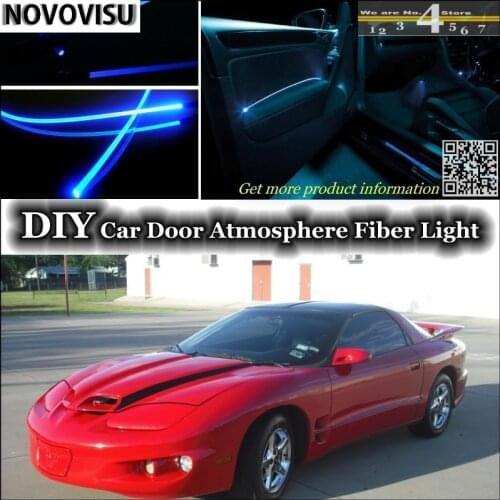 NOVOVISU For Pontiac Firebird Trans Am 1982~2002 interior Ambient Light Atmosphere Fiber Optic Lights Door Panel illumination