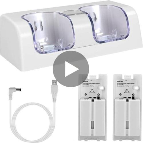 Battery Charger for Nintendo Wii U Wiiu Control Controller Docking Station Charging Dock Accessories Gamepad Stand Power Adapter