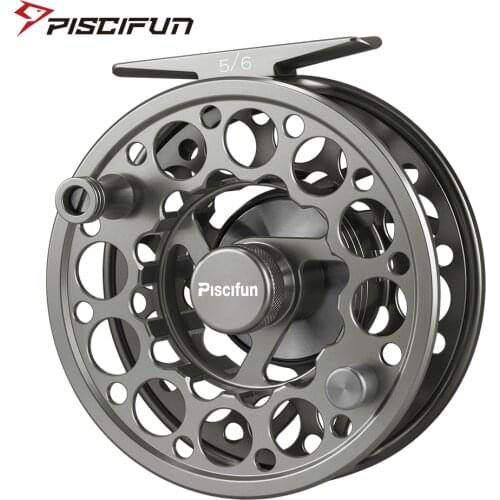 Piscifun Sword Space Grey Fly Reel 3/4 5/6 7/8 9/10 WT Fly Fishing Wheel CNC Machined Aluminium Alloy Right Left Hand Retrieve