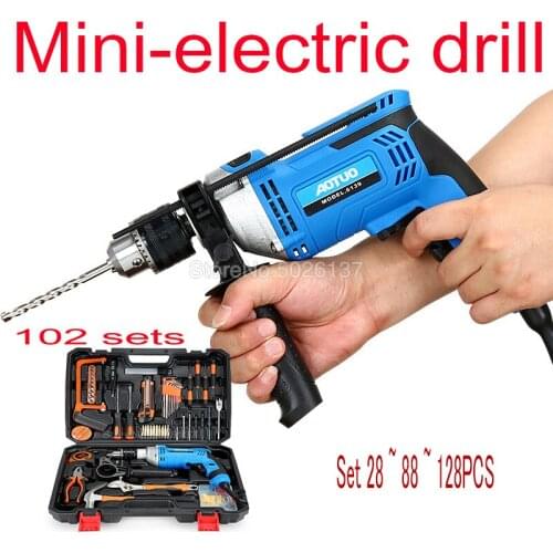 1set Brushless Electric Screwdriver Drill Hammer Torque Variable Speed Cordless Impact With Lithium Battery Rechargeable