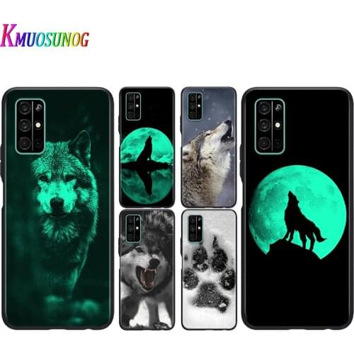 Silicone Cover Cool Wolf Animal For Honor V30 View 20 V20 30i 30S 30 20S 20E 20i 20 Lite Pro Plus Phone Case