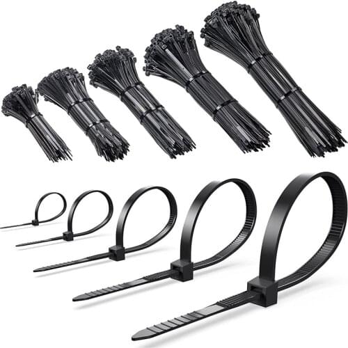 Zip Ties/Cable Zip High Strength Heavy Duty,2000 PCS Self-Locking Cable Zip Ties 4+6+8+10+12 Inch Nylon Cable Ties