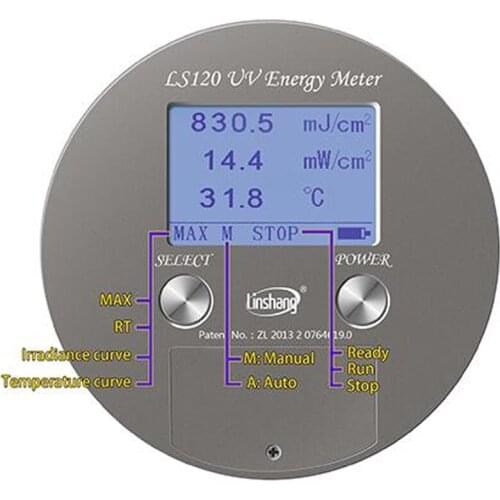 UV Energy Meter,LS120 Test Energy Power Temperature Time,Ultraviolet Integrator Radiometer For UV Curing Basic On HPML