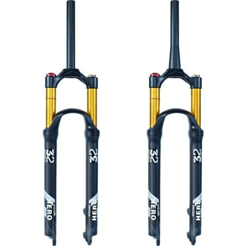 Cycling Hero Mountain Bike air Fork Suspension Plug Opening Magnesium Alloy 26 27.5 29 Inch 130-140mm Stroke Free Choice