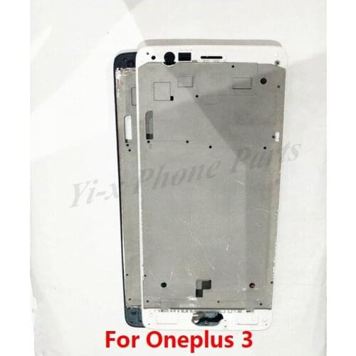1pcs Mid Frame Oneplus 3 A3000 A3003 LCD Middle Frame Housing Bezel Middle Faceplate Spare Repair Parts with Black White