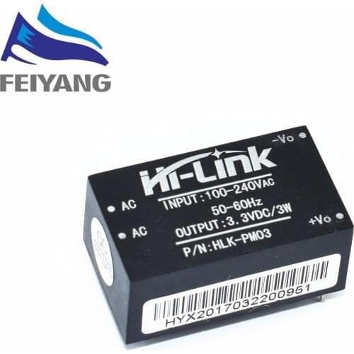 20pcs HLK-PM03 AC-DC 220V to 3.3V Step Down Buck Power Supply Module Intelligent Household Switch Converter