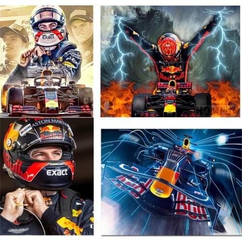 5D DIY Diamond Painting "Racing Car" F1 Picture Square/Round Full Diamond Mosaic Embroidery Cross Stitch Kit Home Decoration