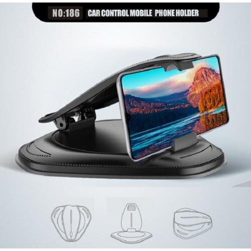 Clip Car Phone Holder Mount Auto Vehicle GPS Support Bracket Stand for 3.0-7.0 inch Mobile Universal Dashboard Console