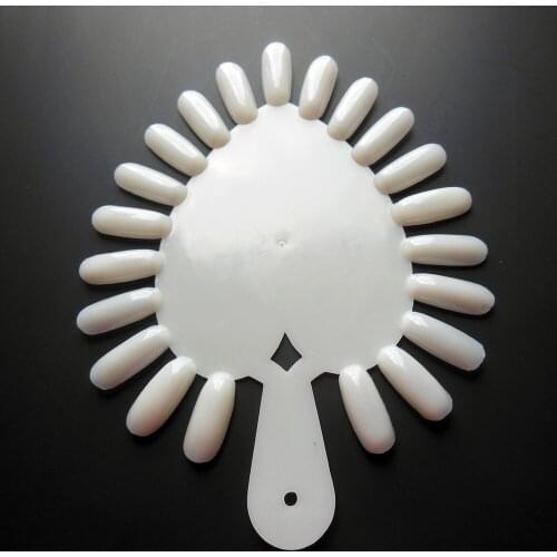 Free Shipping! 1 pcs heart shape Drawing Painting Tool Nail Art white Polish Palette Dish Dappen Dish colour display