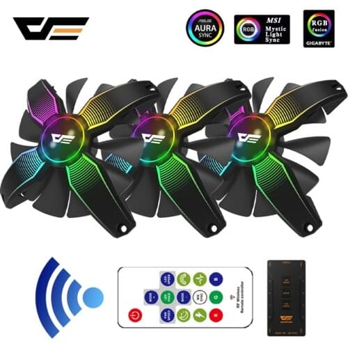 Talon Cooler PC Case Fan 120mm RGB Fan Frameless X Shape LED For Computer Mute Cooler Cooling Master Computer Fans