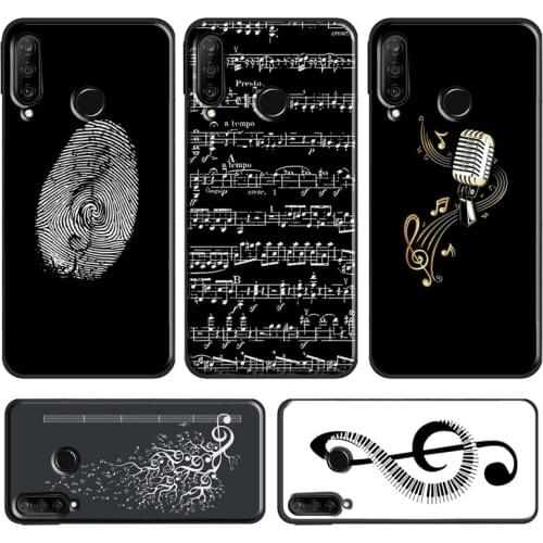 Music Notes Case For Huawei P30 Pro P40 P20 Lite Mate 20 Lite P Smart 2019 Z Honor 10 i 8X 9X Nova 5T