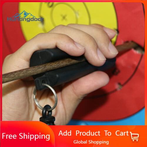 Black Rubber Arrow Puller Assists Protecting Arrow Shaft Preventing Arrow Shaft Breaking forTarget Composite/Recurve Bow Archery