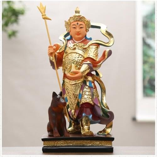40CM large Asia Taoism Buddhism Erlang God BUDDHA figure HOME temple Exorcism safety Efficacious protection FENG SHUI statue
