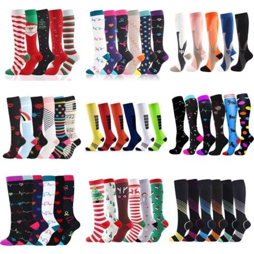 Compression Socks For Anti Fatigue Pain Relief Knee High Prevent Varicose Veins Socks Men Women Compression Socks Fit For Sport